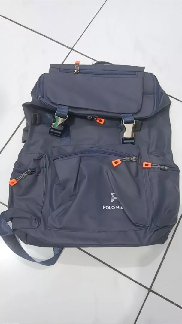 POLO HIERO Tas Ransel Polo Hiero 5611 Tas Backpack Serut Pria - Foto ulasan pembeli