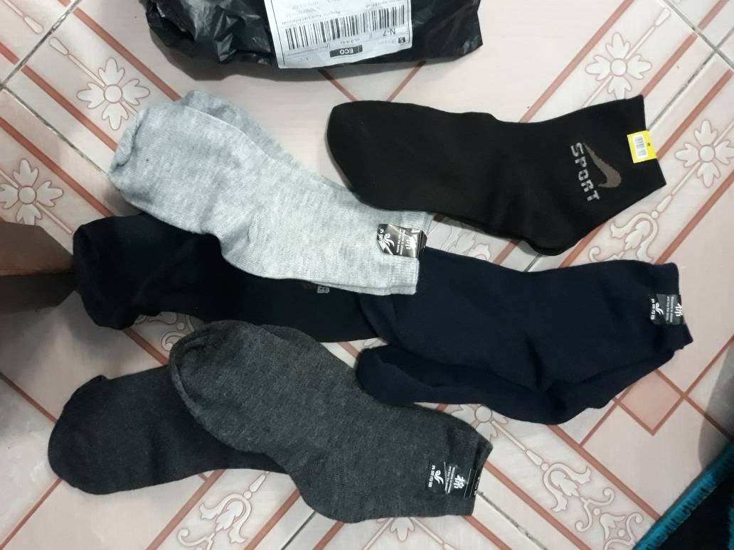 Paket 3 Pasang Kaos Kaki Pria Murah Nyaman - foto 3 dari 10, pendik53