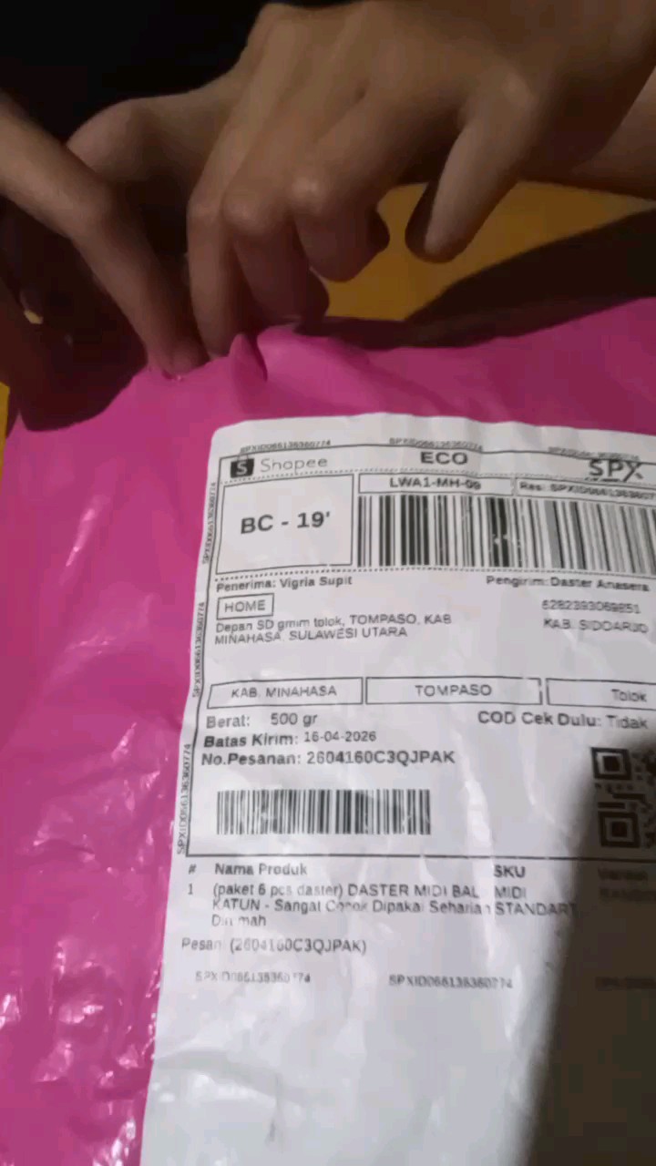 Foto ulasan pembeli vigriasupit, varian RANDOM 3pcs