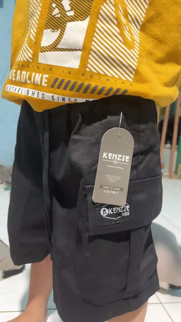 Paket Hemat 3/100 Celana Cargo Anak Laki-Laki 1-12 Tahun Nyaman Fleksibel 3 Warna - Foto ulasan pembeli