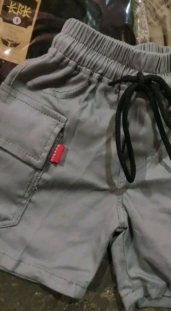 Paket Hemat 3/100 Celana Cargo Anak Laki-Laki 1-12 Tahun Nyaman Fleksibel 3 Warna - Foto ulasan pembeli