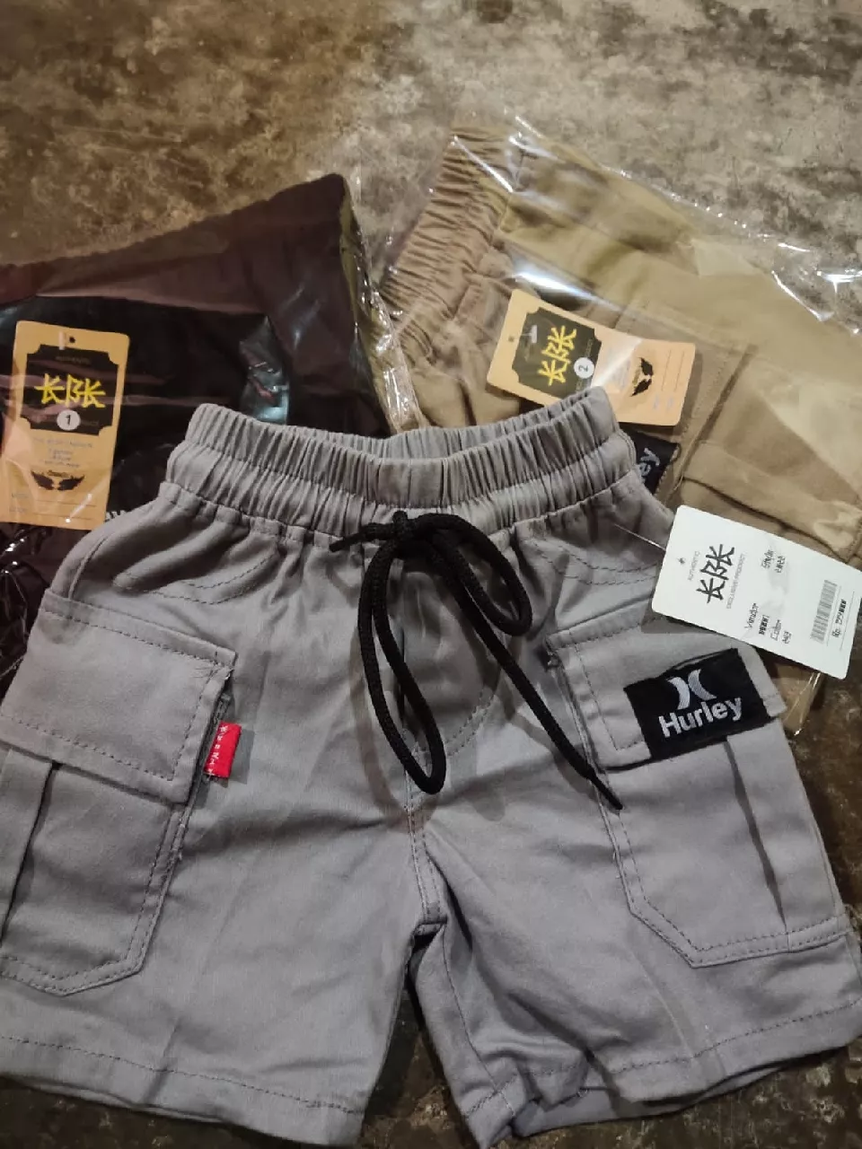 Paket Hemat 3/100 Celana Cargo Anak Laki-Laki 1-12 Tahun Nyaman Fleksibel 3 Warna - Foto ulasan pembeli