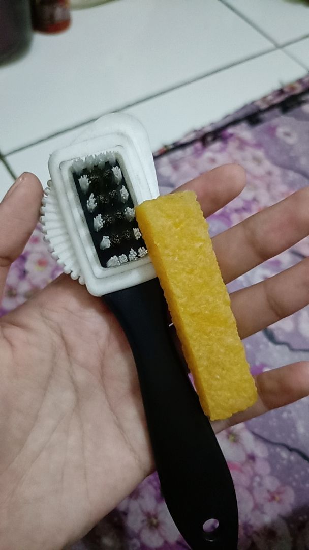 Paket Pembersih Sepatu Suede Nubuck Bonus Tali - Foto ulasan pembeli