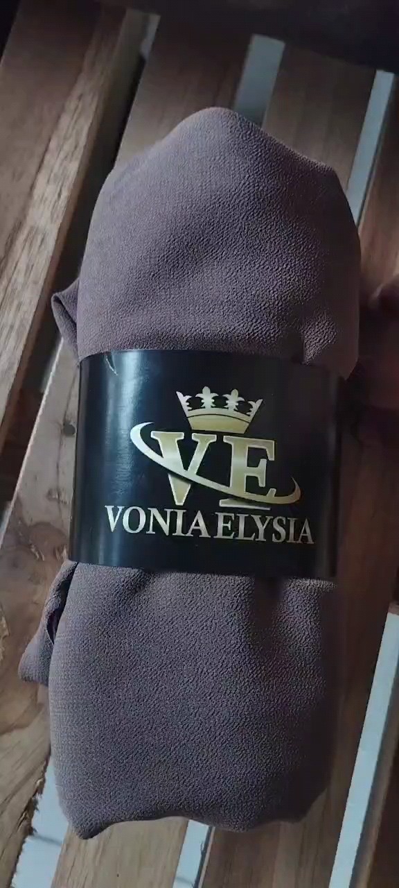 Pashmina Ceruty Babydoll Polos Adem Nyaman - Foto ulasan pembeli