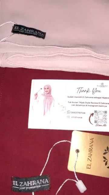 Pashmina Ceruty Babydoll Premium El Zahrana - Foto ulasan pembeli