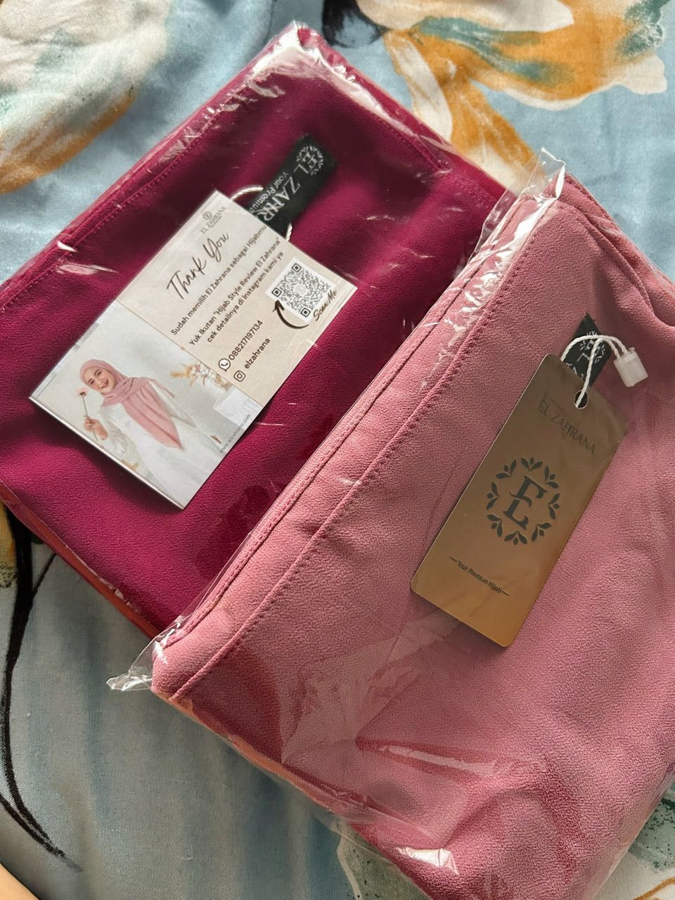 Pashmina Ceruty Babydoll Premium El Zahrana - Foto ulasan pembeli