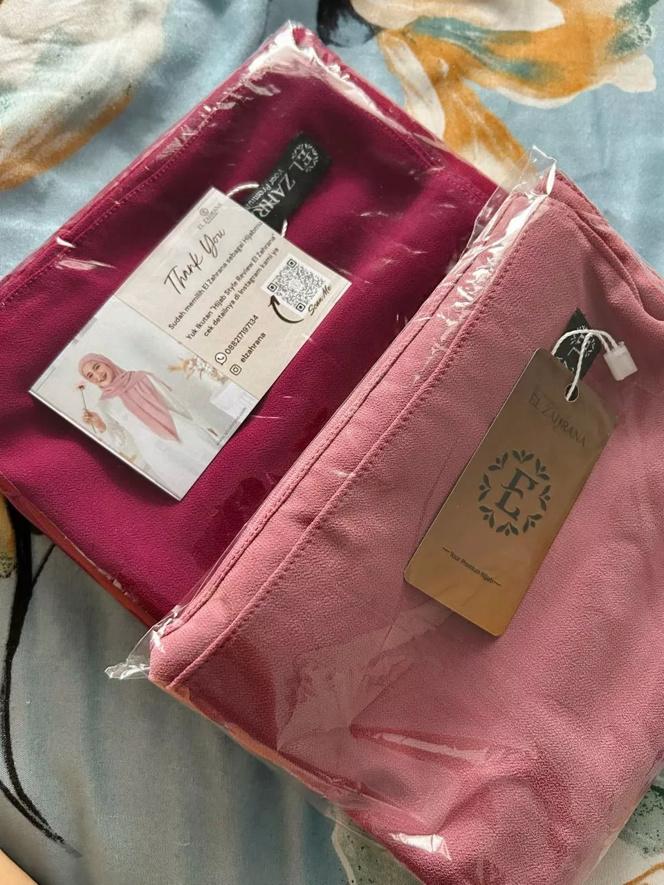 Pashmina Ceruty Babydoll Premium El Zahrana - Foto ulasan pembeli