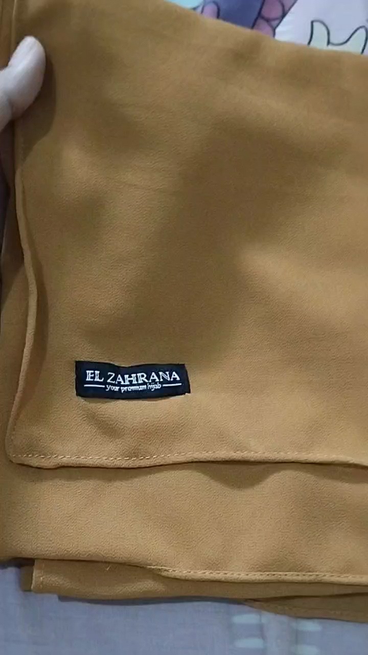 Pashmina Ceruty Babydoll Premium El Zahrana - Foto ulasan pembeli