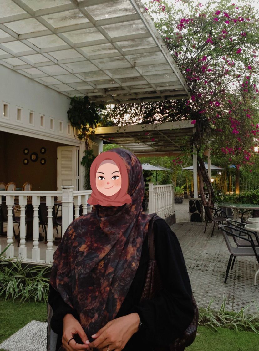 Pashmina Ceruty Premium Ombre Shawl Hijab Aretha - Foto ulasan pembeli