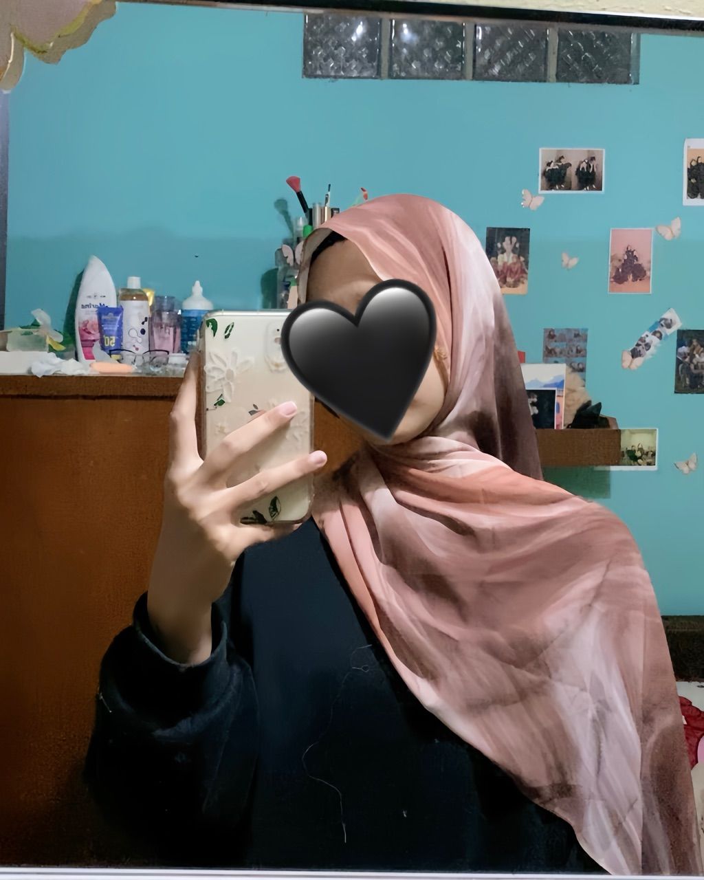 Pashmina Ceruty Premium Ombre Shawl Hijab Wanita - Foto ulasan pembeli