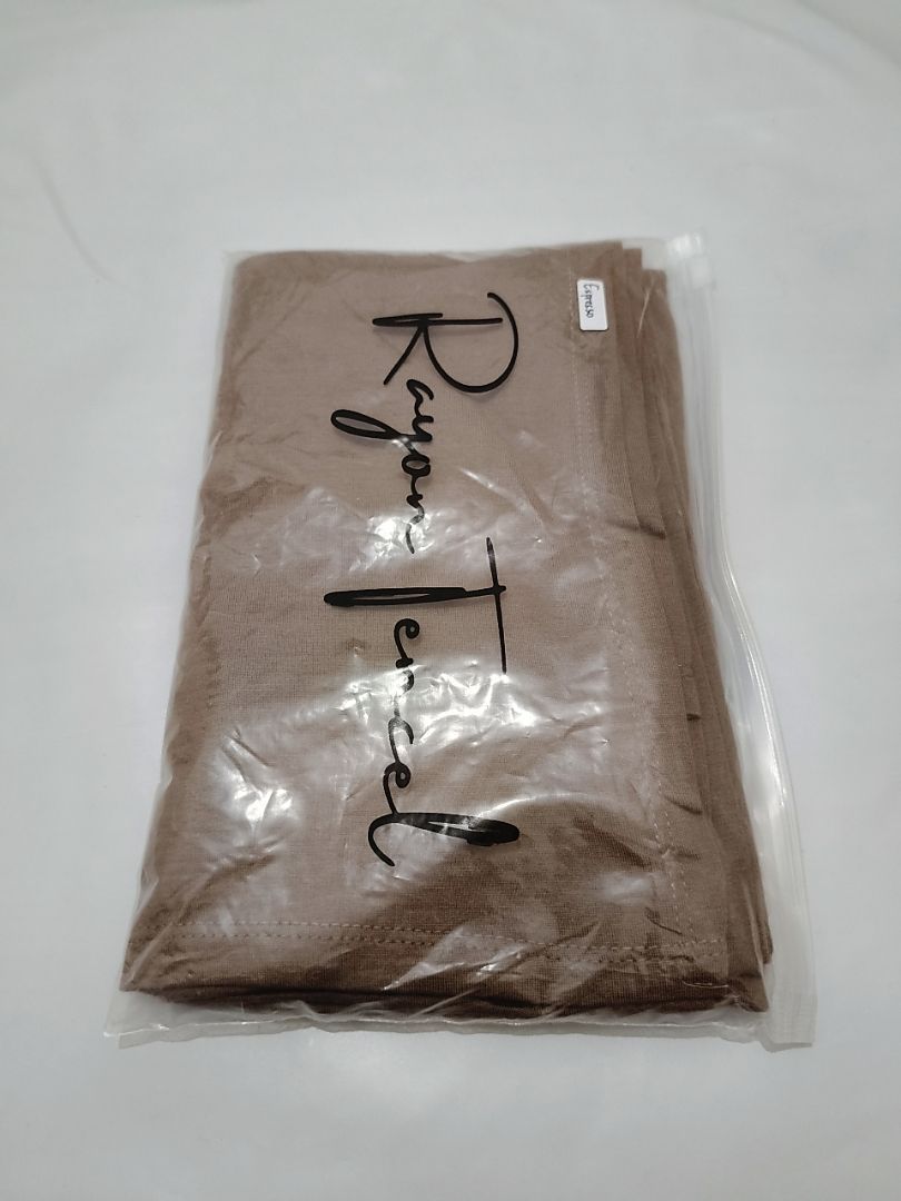 Pashmina kaos RAYON TENCEL premium FREE POUCH - Foto ulasan pembeli