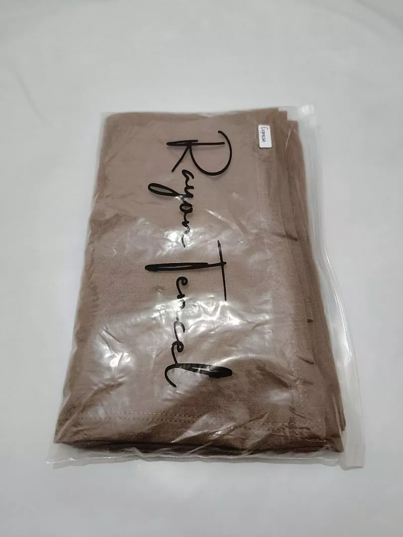 Pashmina kaos RAYON TENCEL premium FREE POUCH - Foto ulasan pembeli