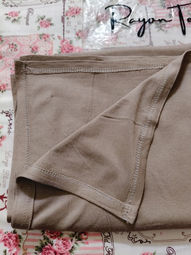 Pashmina kaos RAYON TENCEL premium FREE POUCH - Foto ulasan pembeli