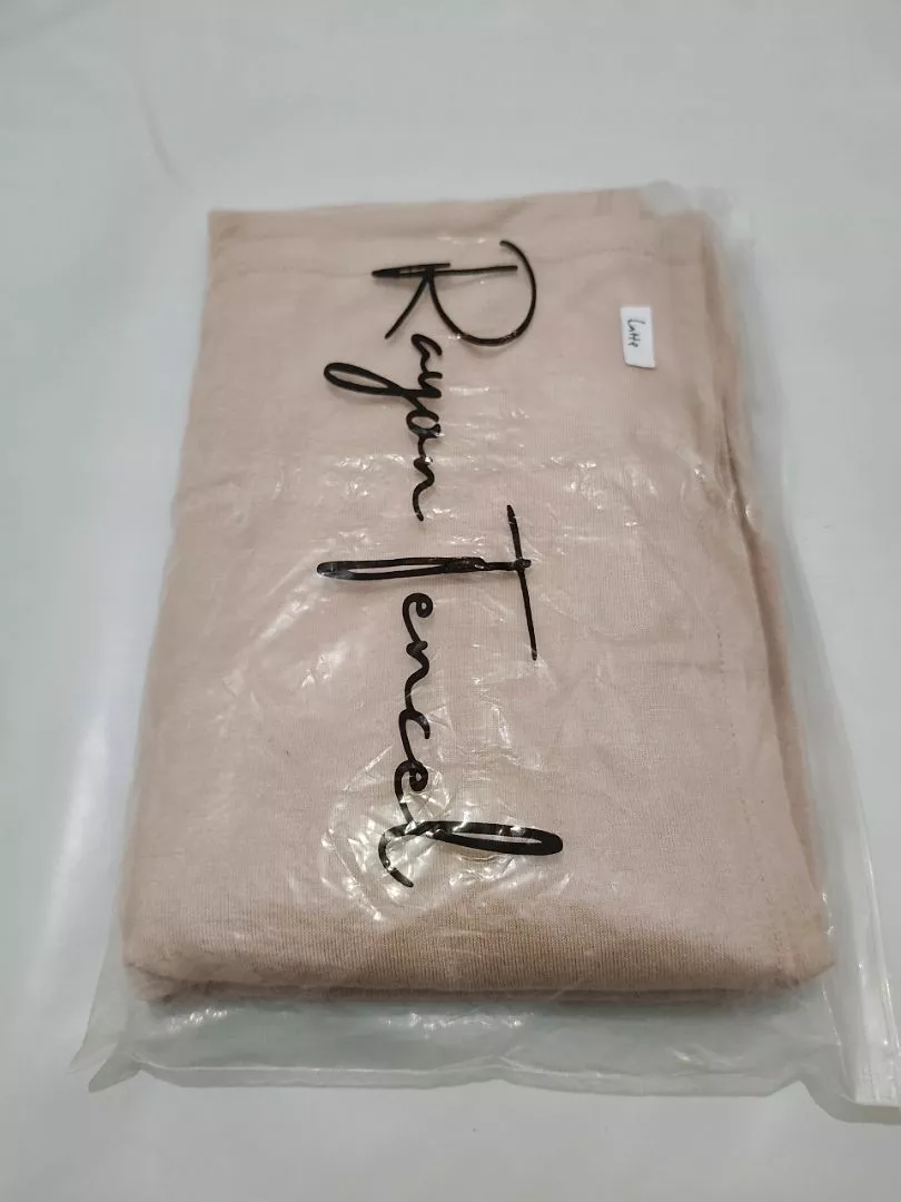 Pashmina kaos RAYON TENCEL premium FREE POUCH - Foto ulasan pembeli