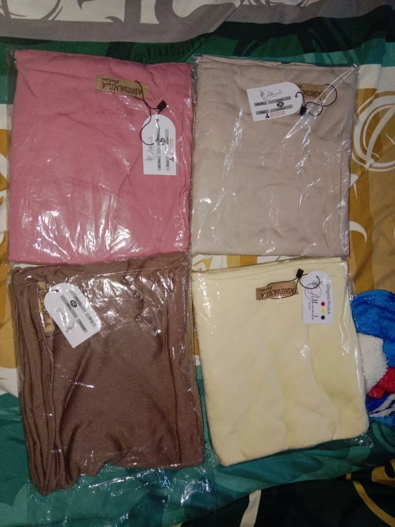 Pashmina Kaos Rayon Premium Adem Lentur - Foto ulasan pembeli