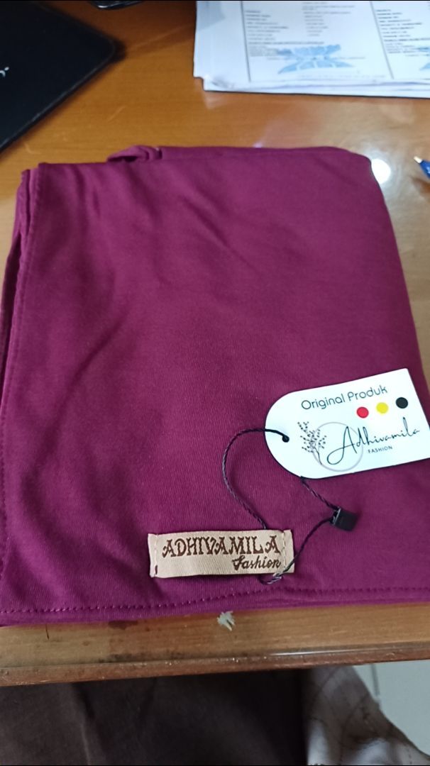 Pashmina Kaos Rayon Premium Adem Stretch 180x75 - Foto ulasan pembeli