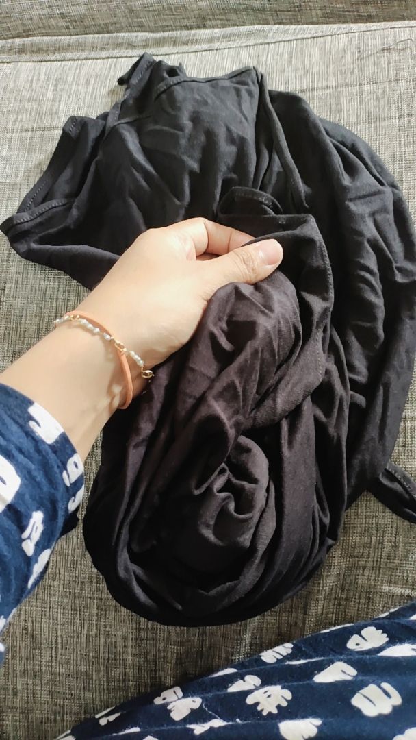 Pashmina Kaos Rayon Premium Flowy Stretch Promo - Foto ulasan pembeli