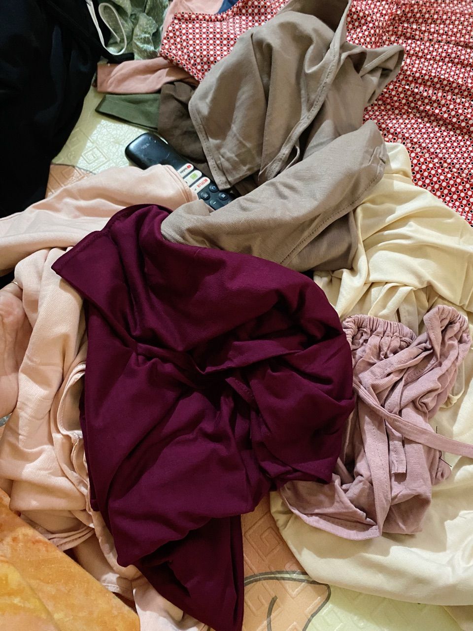 Pashmina Kaos Rayon Premium Flowy Stretch Promo - Foto ulasan pembeli