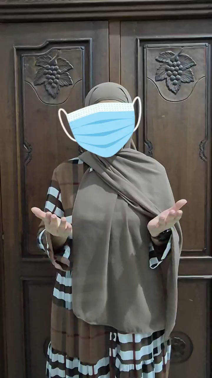 Pashmina Inner 2in1 Ceruty Babydoll By R2 - Foto ulasan pembeli