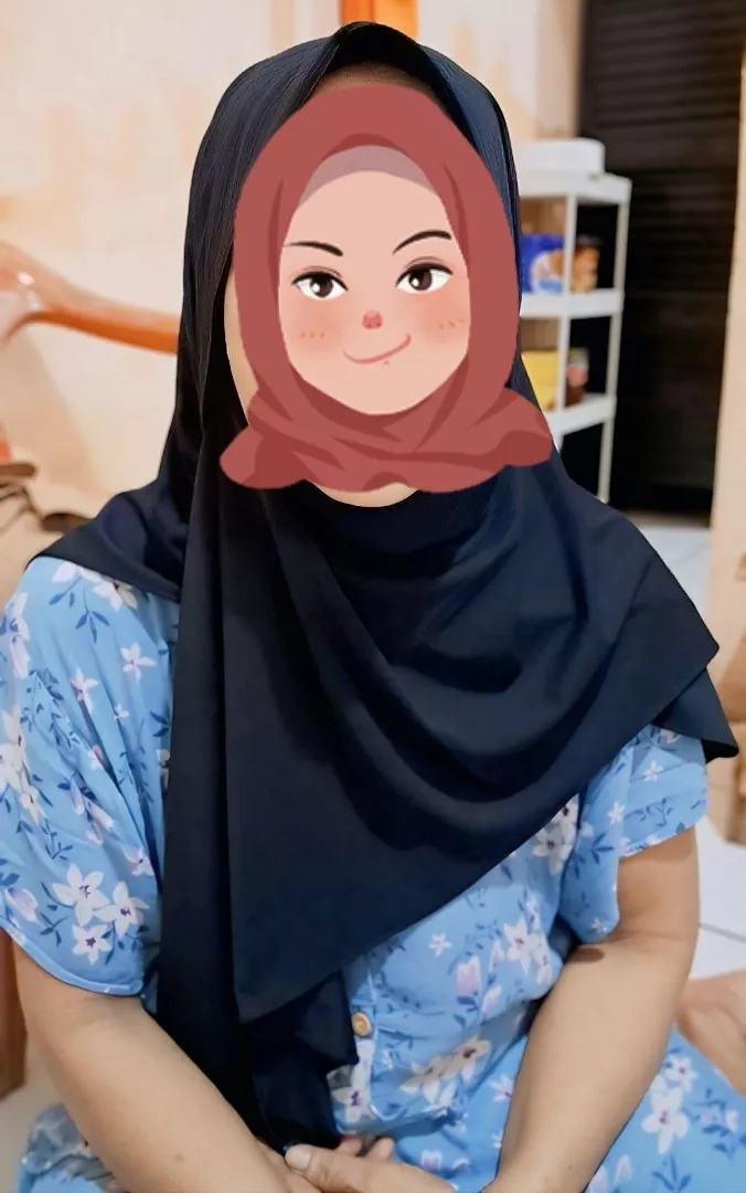 Pashmina Inner Kancing/Pasmina Rapunzel Kancing Menutup Leher Jersey Premium - Foto ulasan pembeli