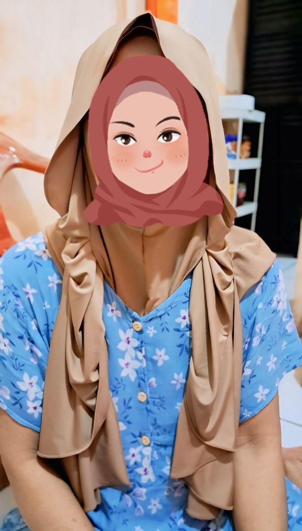 Pashmina Inner Kancing/Pasmina Rapunzel Kancing Menutup Leher Jersey Premium - Foto ulasan pembeli