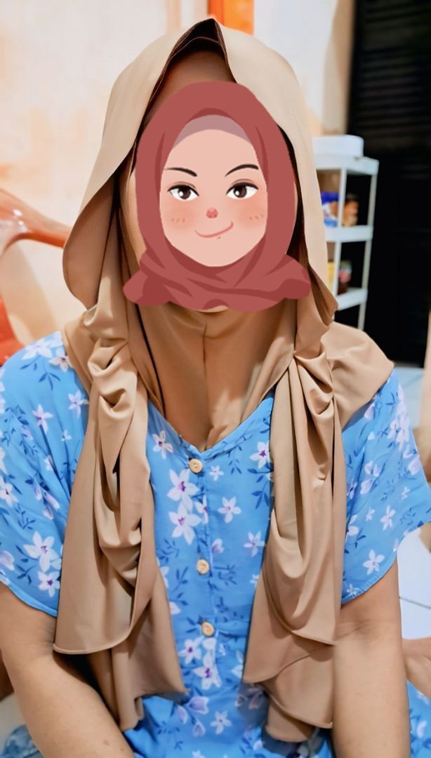 Pashmina Inner Kancing/Pasmina Rapunzel Kancing Menutup Leher Jersey Premium - Foto ulasan pembeli