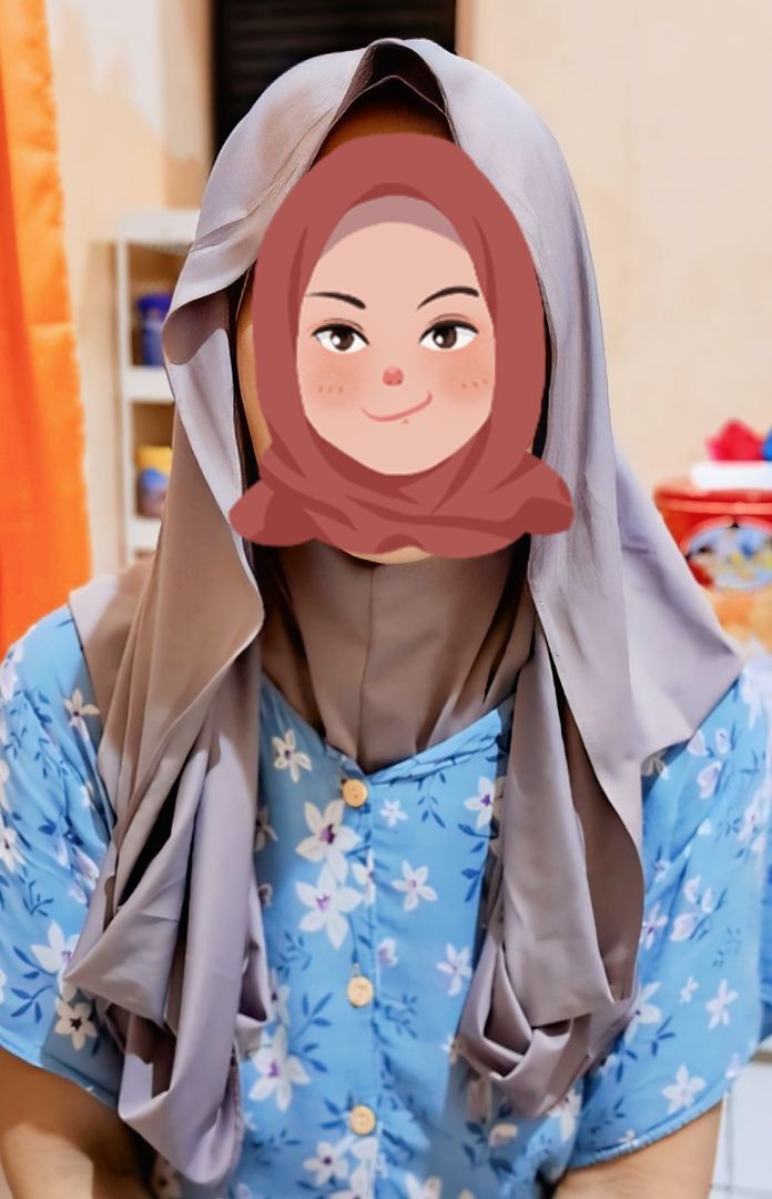 Pashmina Inner Kancing/Pasmina Rapunzel Kancing Menutup Leher Jersey Premium - Foto ulasan pembeli