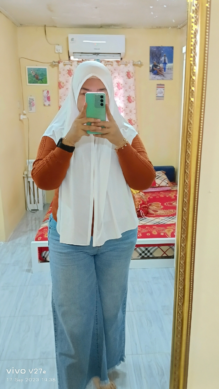Pashmina Instan Oval Jersey Premium/Pasmina Oval Instan Jersey - Foto ulasan pembeli