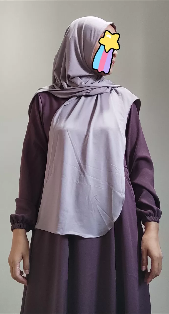 Pashmina Instan Oval Jersey Premium/Pasmina Oval Instan Jersey - Foto ulasan pembeli