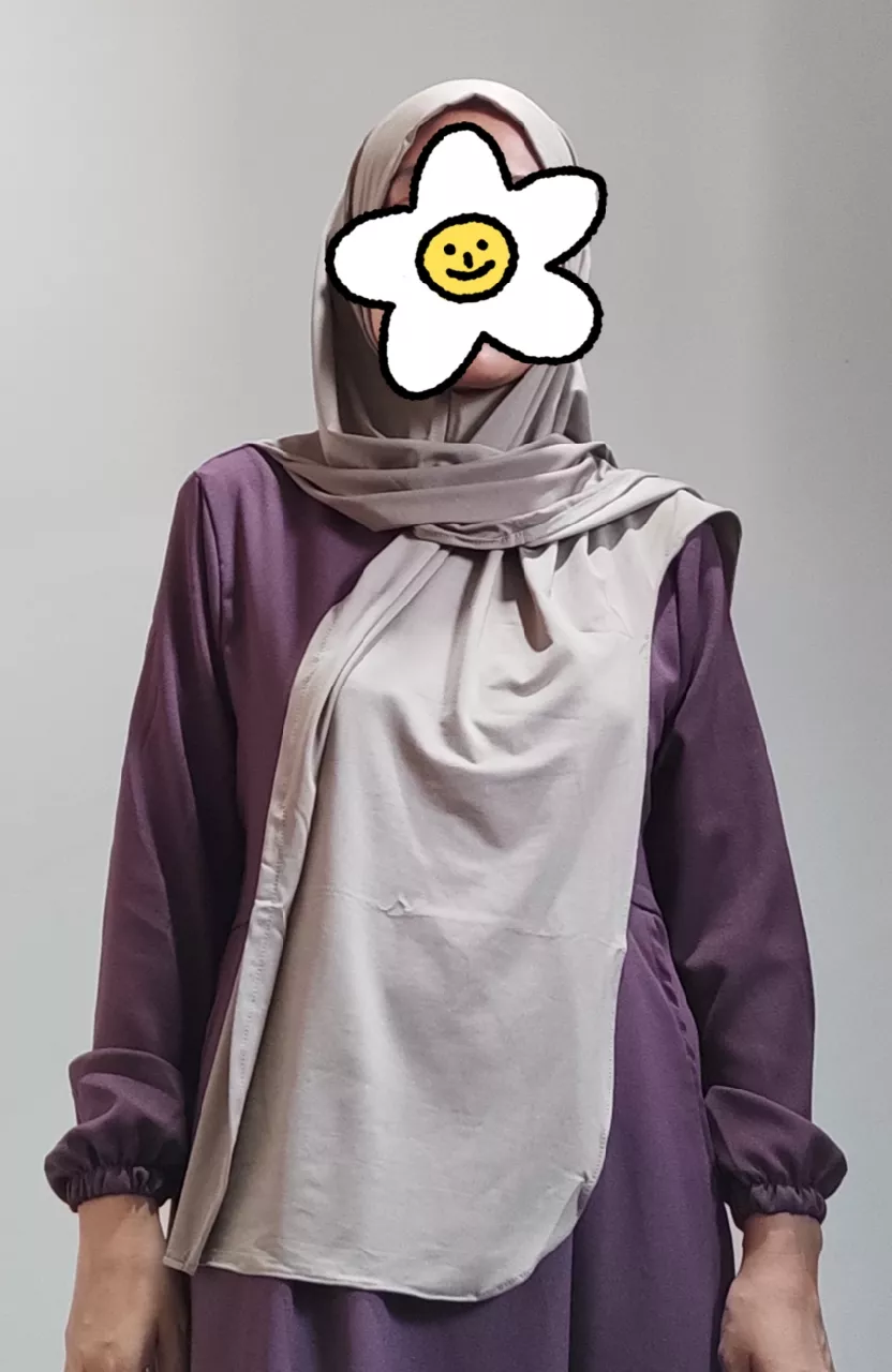 Pashmina Instan Oval Jersey Premium/Pasmina Oval Instan Jersey - Foto ulasan pembeli