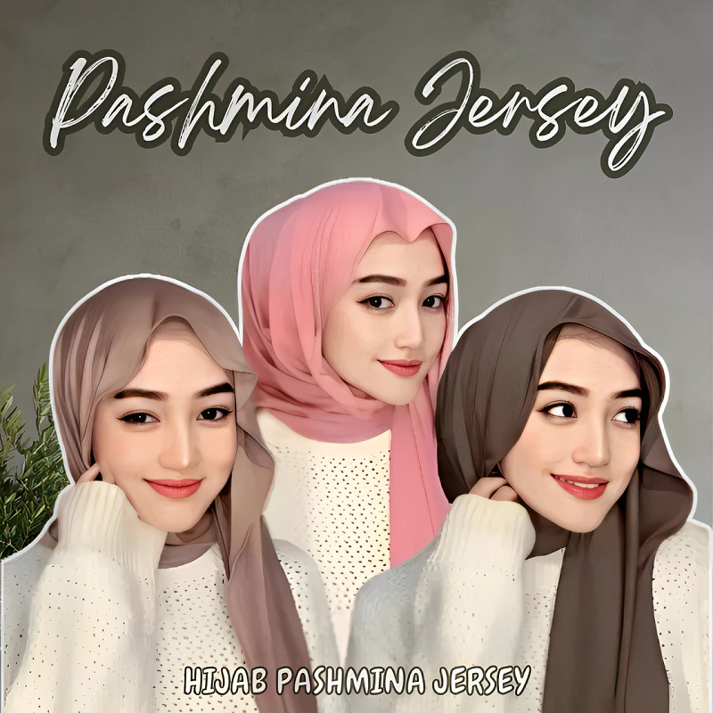Pashmina Jersey Premium Adem Nyaman Elegan - foto 1 dari 10