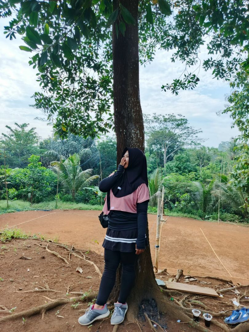 Pashmina Oval 2in1 Jahit Dagu Simple Stylish - Foto ulasan pembeli