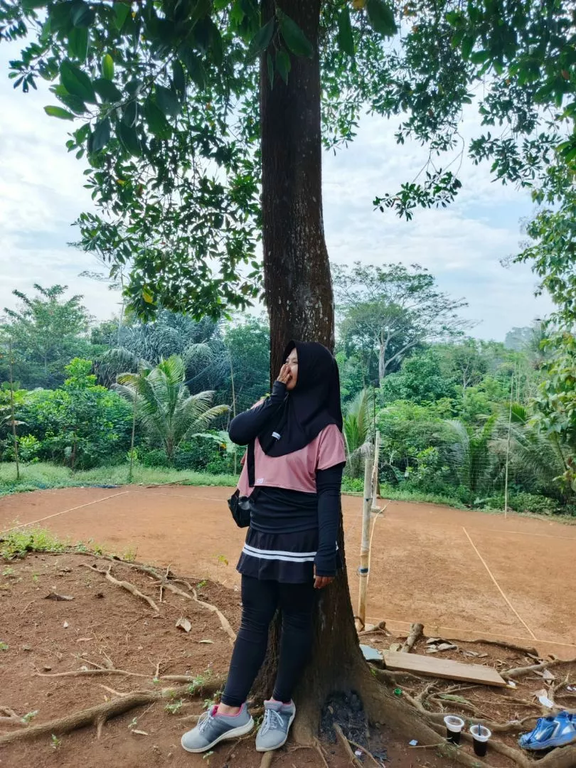 Pashmina Oval 2in1 Jahit Dagu Simple Stylish - Foto ulasan pembeli