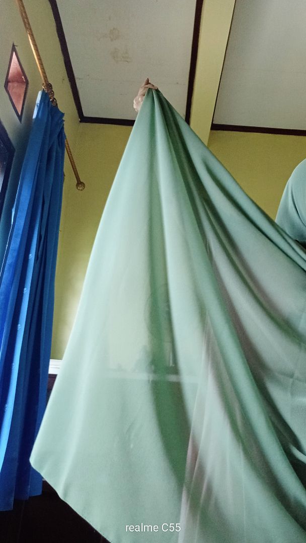Pashmina Syar'i Jumbo Ceruty Babydoll Premium - Foto ulasan pembeli