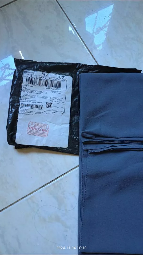 Pashmina Syar'i Jumbo Ceruty Babydoll Premium - Foto ulasan pembeli