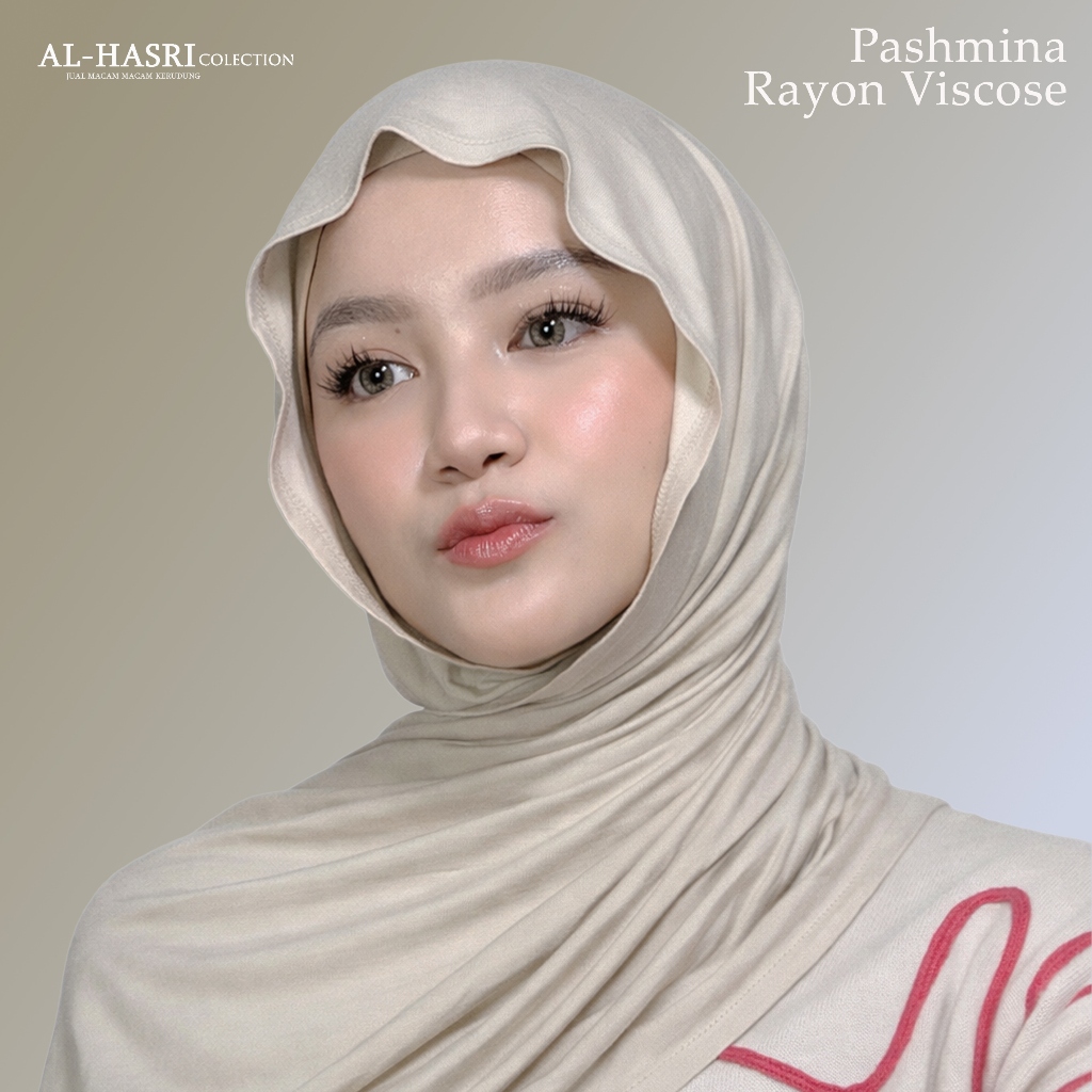 Pashmina Rayon Viscose Elastis Jatuh Nyaman - foto 1 dari 10