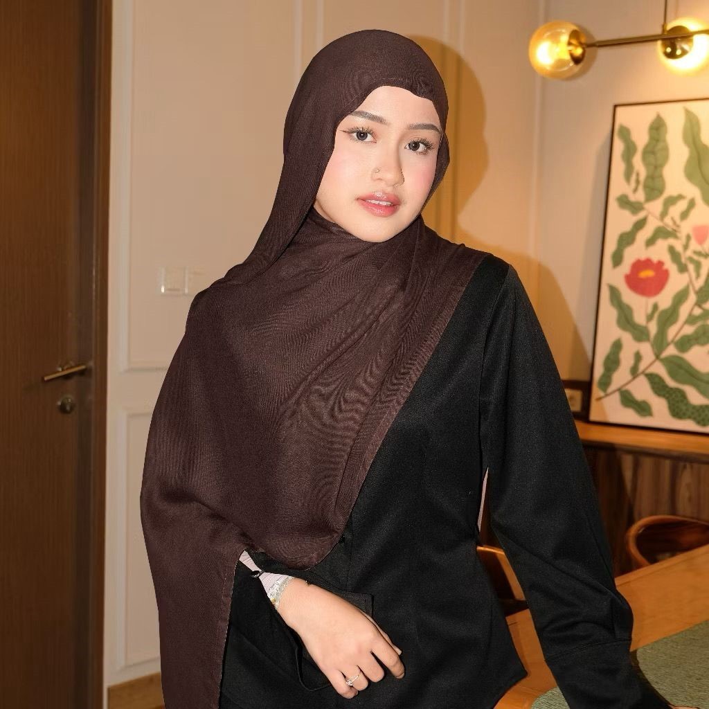 Pashmina Viscose Bamboo || Hijab Modal Viscose || Pashmina 170 x 70 - foto 9 dari 10