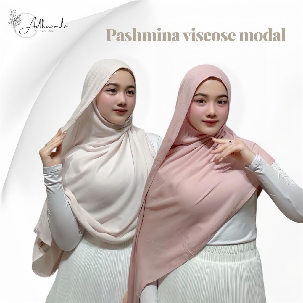 PASHMINA VISCOSE PREMIUM SHAWL 100% ORIGINAL|| PASHMINA BAMBOO SYAWL - foto 1 dari 10