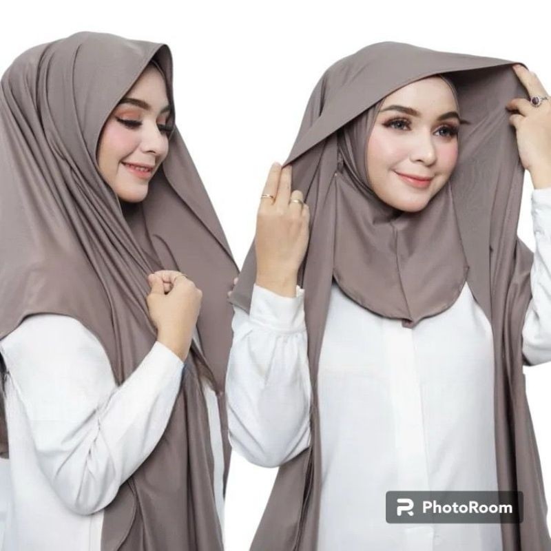 PASMINA INNER JERSEY NUTUP LEHER / PASHMINA INNER OVAL / PASMINA INSTAN INER - foto 1 dari 10