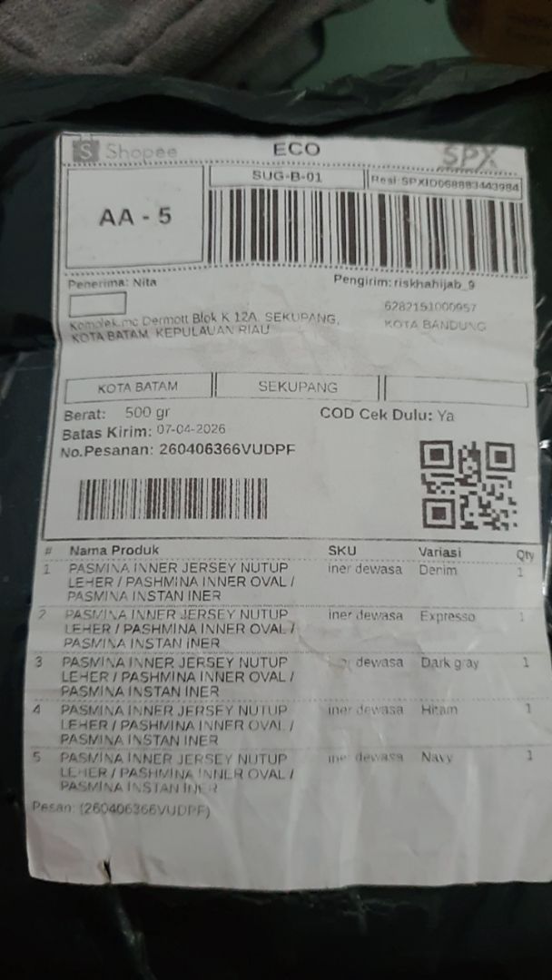 Foto ulasan pembeli nitasantiang, varian Denim, Expresso, Dark gray, ...