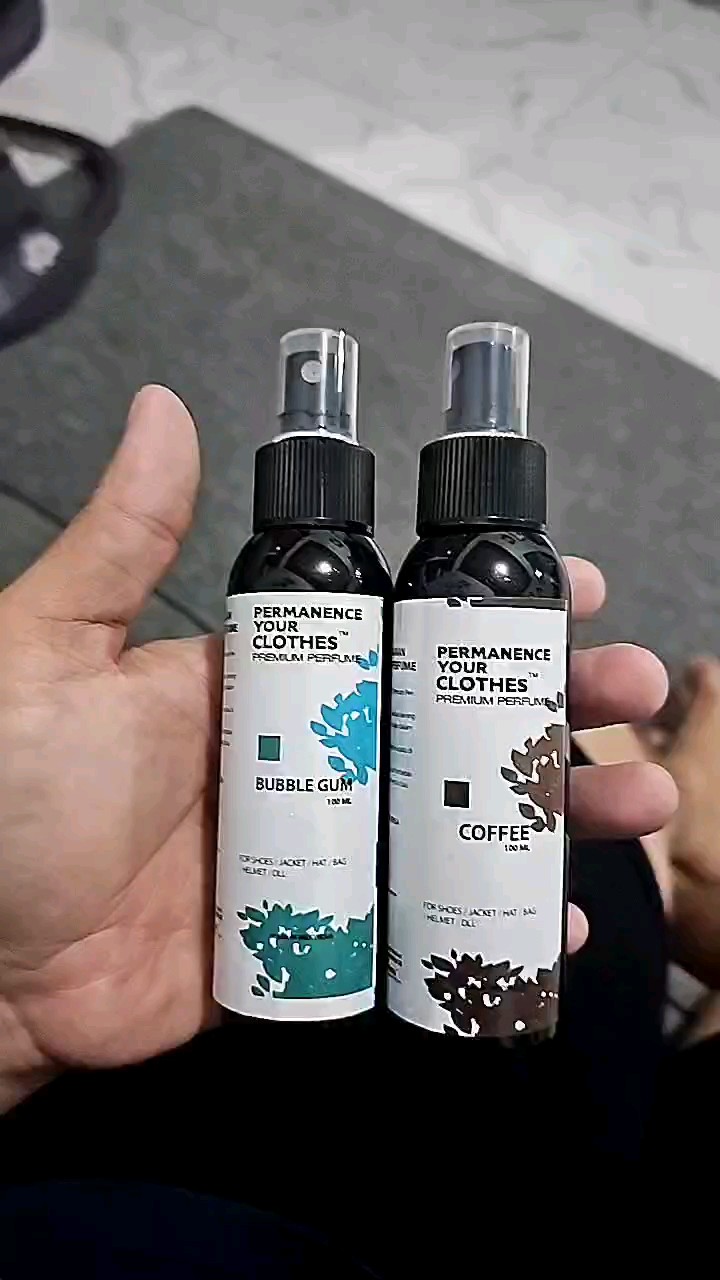 Permanence Your Clothes - Parfum Sepatu Jaket Tas Helm Pembersih Sepatu Anti Bakteri - Perawatan Shoe Parfume Refresher Denim 100ML - Foto ulasan pembeli
