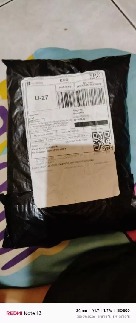 Foto ulasan pembeli tokoar_shop, varian Hitam,All size/satu ukuran