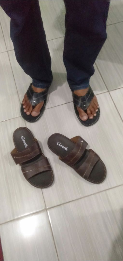 PROMO Buy 1 Get 1 Sandal Pria Kulit Kasual - Foto ulasan pembeli
