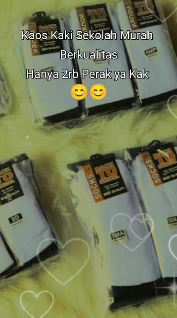 PROMO Kaos Kaki Sekolah Hitam Putih Murah - foto 2 dari 10, nzzz_store