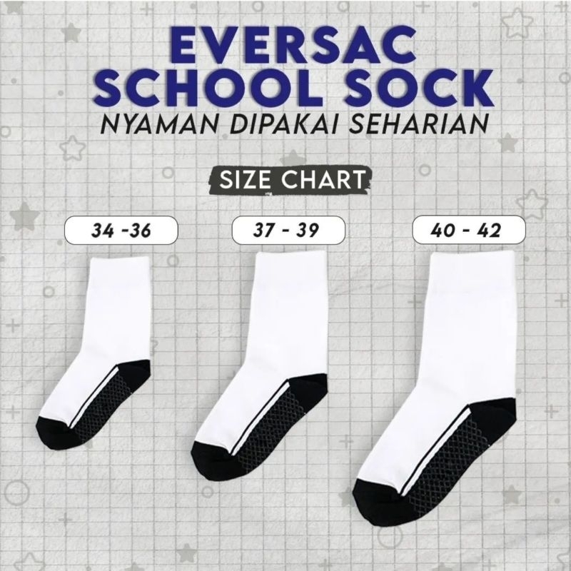 PROMO Kaos Kaki Sekolah Hitam Putih Murah - foto 3 dari 10, nzzz_store