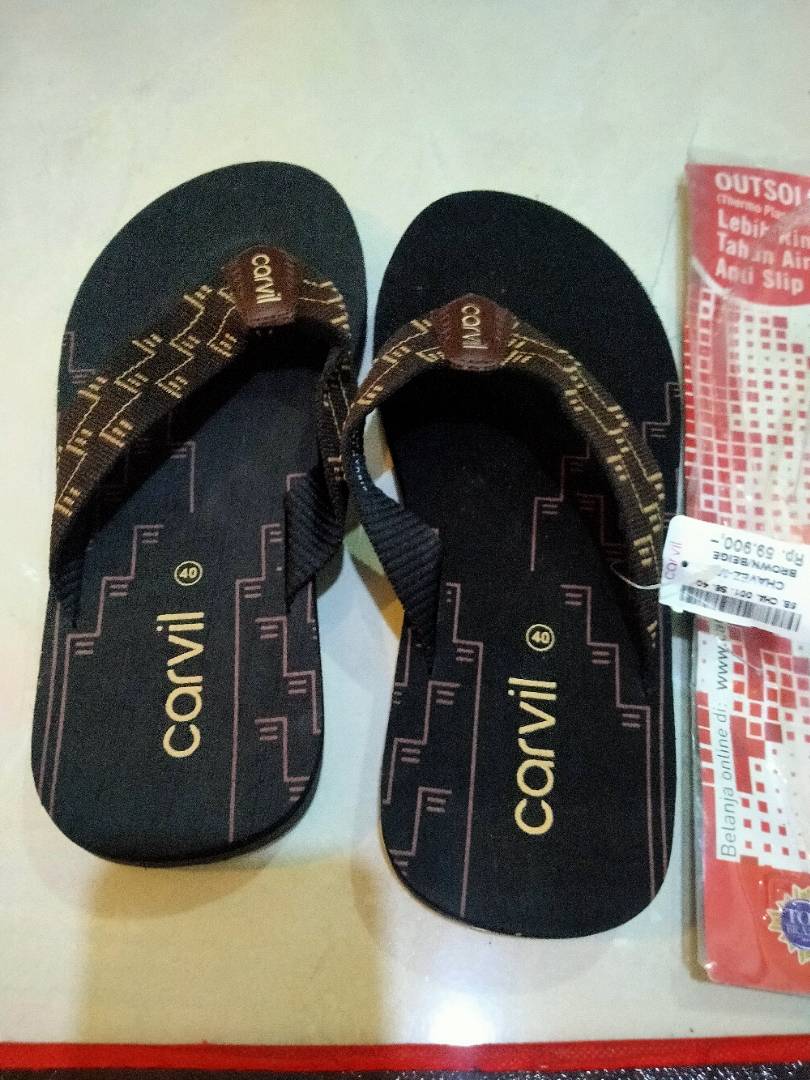 PROMO Sandal Jepit Carvil Pria Original 31-44 - foto 4 dari 10, watikartini15