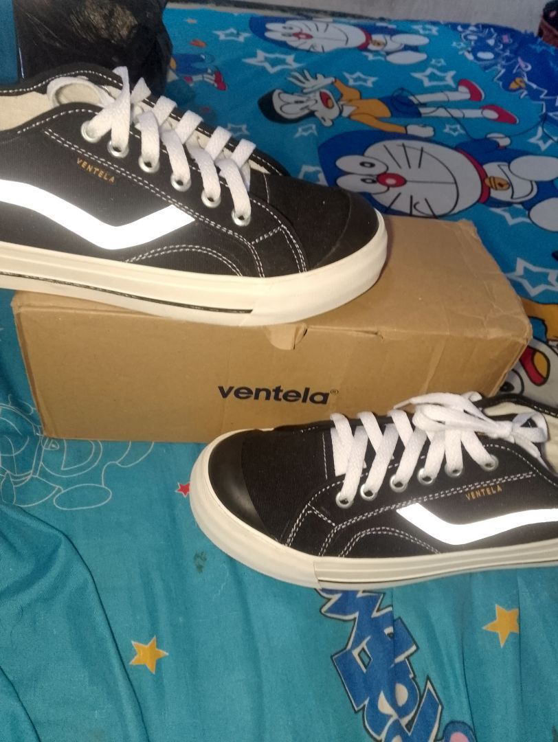 PROMO Sepatu Ventela Low Black Natural Pria Wanita - Foto ulasan pembeli