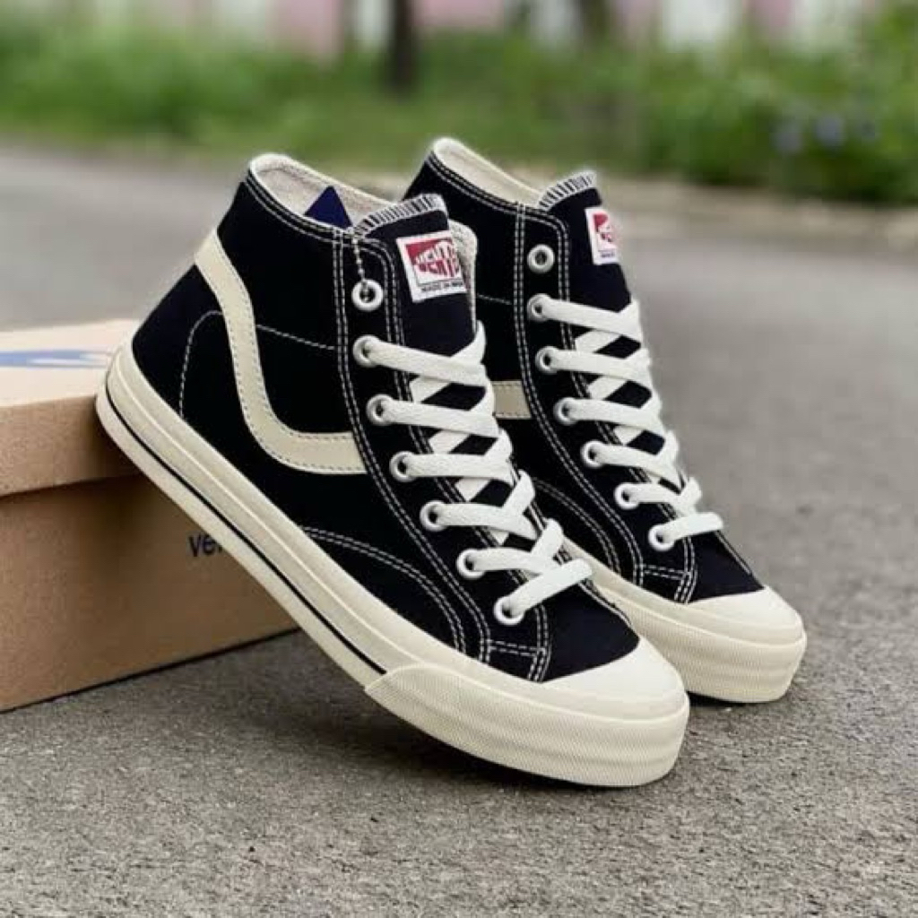 Promo!! Sepatu Ventela Publik High Black Natural Sepatu Casual Pria Wanita Shoes