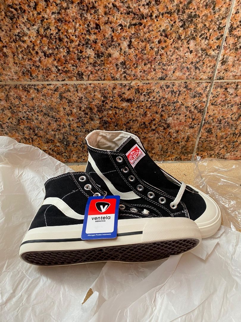 Promo!! Sepatu Ventela Publik High Black Natural Sepatu Casual Pria Wanita Shoes - Foto ulasan pembeli