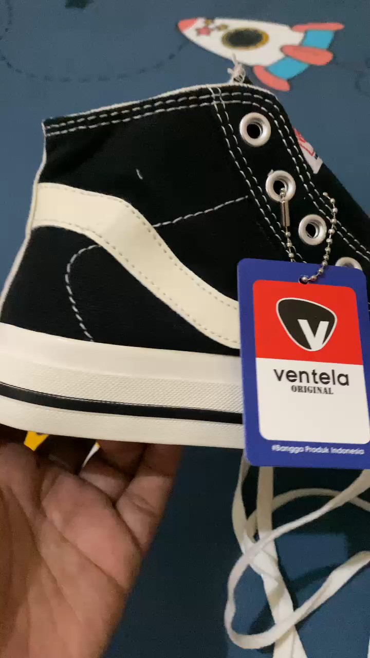 Promo!! Sepatu Ventela Publik High Black Natural Sepatu Casual Pria Wanita Shoes - Foto ulasan pembeli